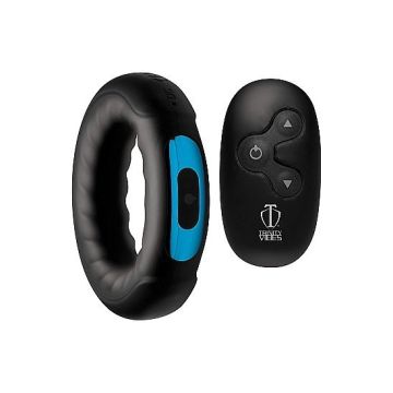 Cockring met Vibratie op Afstandsbediening - Zwart