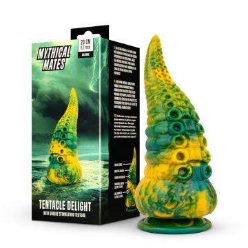 Tentakel Dildo Mythical Mates - Groen/Geel