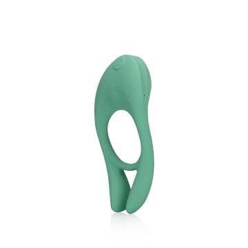 Vibrerende Cockring Ultra Soft Silicone Pointed - Groen