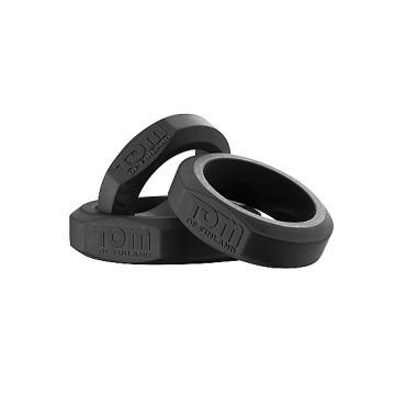 Tom of Finland 3 Piece Silicone Cockring 3 stuks 