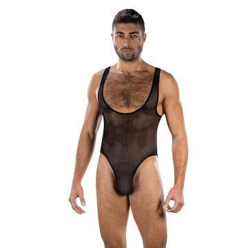 Envy Mesh Deep V Bodysuit Fierce - Zwart
