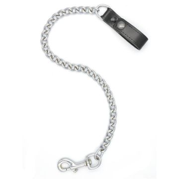  Mister B Leren Lus Voor Riem Met Ketting*