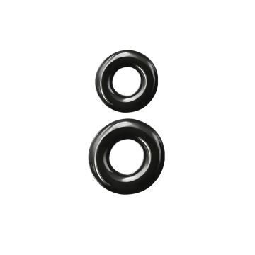 Renegade Set van 2 Dikke Cockringen - Zwart