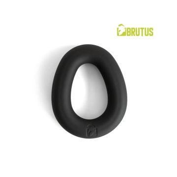Mucho Macho Silicone Ergo Cockring Zwart - Brutus