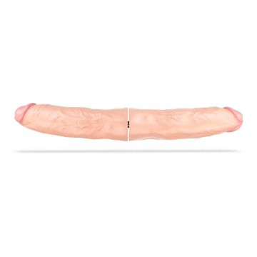Dubbele Dildo Goliath 2 X 32.5 cm - Huidskleur*
