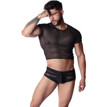 GIGO Crop Top Spectrum - Zwart
