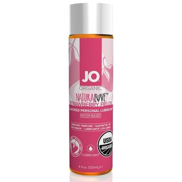 System JO - Organic NaturaLove Glijmiddel Aardbei 120 ml*