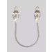 RVS Clover Tepelklemmen met ketting