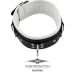 Slavenhalsband wit gevoerd* Slavenhalsband wit gevoerd*