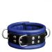 Halsband 6,5 cm blauw - Kiotos Leather* Halsband 6,5 cm blauw - Kiotos Leather*