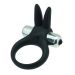 Vibrerende Cockring met Konijnen Oren - Zwart Vibrerende Cockring met Konijnen Oren - Zwart