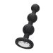 Silicone Beaded Diamond Butt Plug - Zwart Silicone Beaded Diamond Butt Plug - Zwart