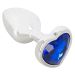 Magic Shiver RVS Buttplug met Siersteen - Blauw