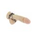 Rimba - Metalen cockring met Leren harnas-40 mm
