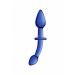 Chrystalino Glazen dildo Doubler - Blauw Chrystalino Glazen dildo Doubler - Blauw