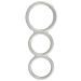 Triple Cock en Ballring Metallic Silicone Triple Cock en Ballring Metallic Silicone