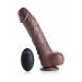 Spuitende en Vibrerende Dildo - Bruin