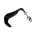 RVS Buttplug met zwarte paardenstaart