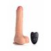 Stotende en Vibrerende Dildo met Afstandsbediening - Huidskleur*