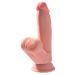 Triple Density Dildo met Zwingende Ballen  17.8 cm
