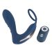 Vibrerende prostaat plug met cockring - Blauw Vibrerende prostaat plug met cockring - Blauw
