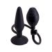 Zwarte Opblaasbare Buttplug - M