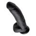 King Cock - Dildo met ballen 23 cm*-Zwart King Cock - Dildo met ballen 23 cm*-Zwart