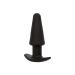 Vibrerende Buttplug CalExotics Rock Bottom Tapered - Zwart