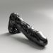 All Black Steroid The Referee Dildo - Zwart