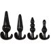 Anal Plug Set van 4 - Zwart*