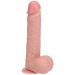 Stotende Realistische Vibrator Met Ballen 20.5 cm - Huidskleur Stotende Realistische Vibrator Met Ballen 20.5 cm - Huidskleur