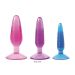 Geribbeld Jelly Buttplug set