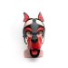Puppy Play Masker 665 Leather - Zwart/Rood/Wit Puppy Play Masker 665 Leather - Zwart/Rood/Wit