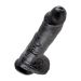 King Cock - Dildo met ballen 25,5 cm*-Zwart