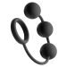Silicone Cock Ring met 3 Zware Ballen Silicone Cock Ring met 3 Zware Ballen