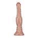 Monster Dog Dildo Lang 26 x 6cm Lichtbruin