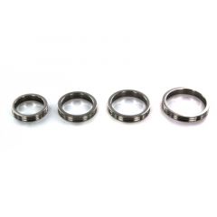 RVS Cockring Geribbeld