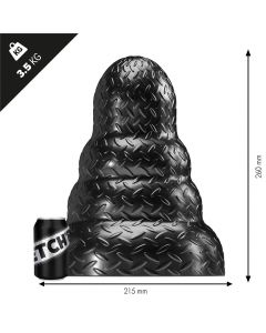 Stretch'r Tripole Buttplug XL - Zwart maten