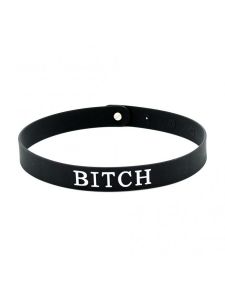 Halsband BITCH - Siliconen