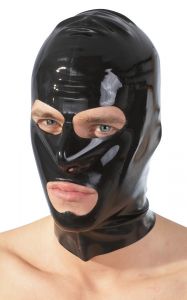 Latex Masker - Zwart