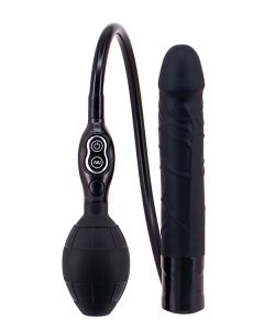 Zwarte Opblaasbare Realistische Vibrator