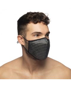 Addicted Party Face Mask - Zwart