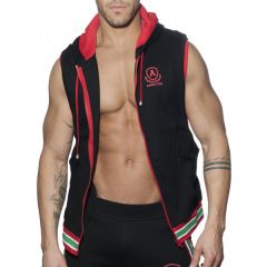 Addicted AD334 Zip Cotton Hoody Black