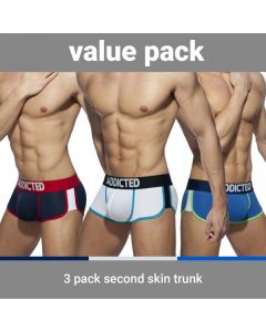 Addicted Second Skin 3 Pack Trunks - 3 Kleuren