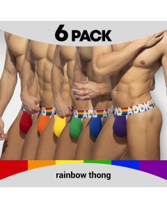 Addicted 6-pack Regenboog Strings