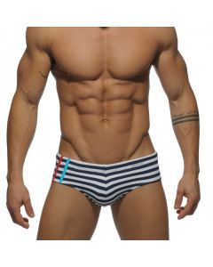 Addicted ADS041 Sailor With Sport Stripe Brief Navy Voorkant