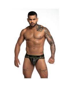 GIGO Brief Jock Zipper - Fetiche Green