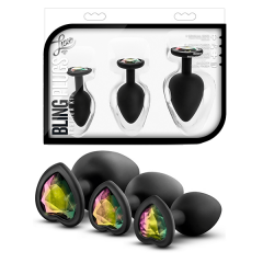 Buttplug Set - Met Hartjes Siersteen