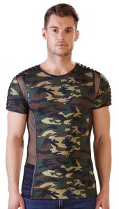 NEK Camouflage Shirt met Netstof Inserts