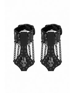 Ouch! Skulls & Bones - Handcuffs + Spikes/ Skulls/  Chains